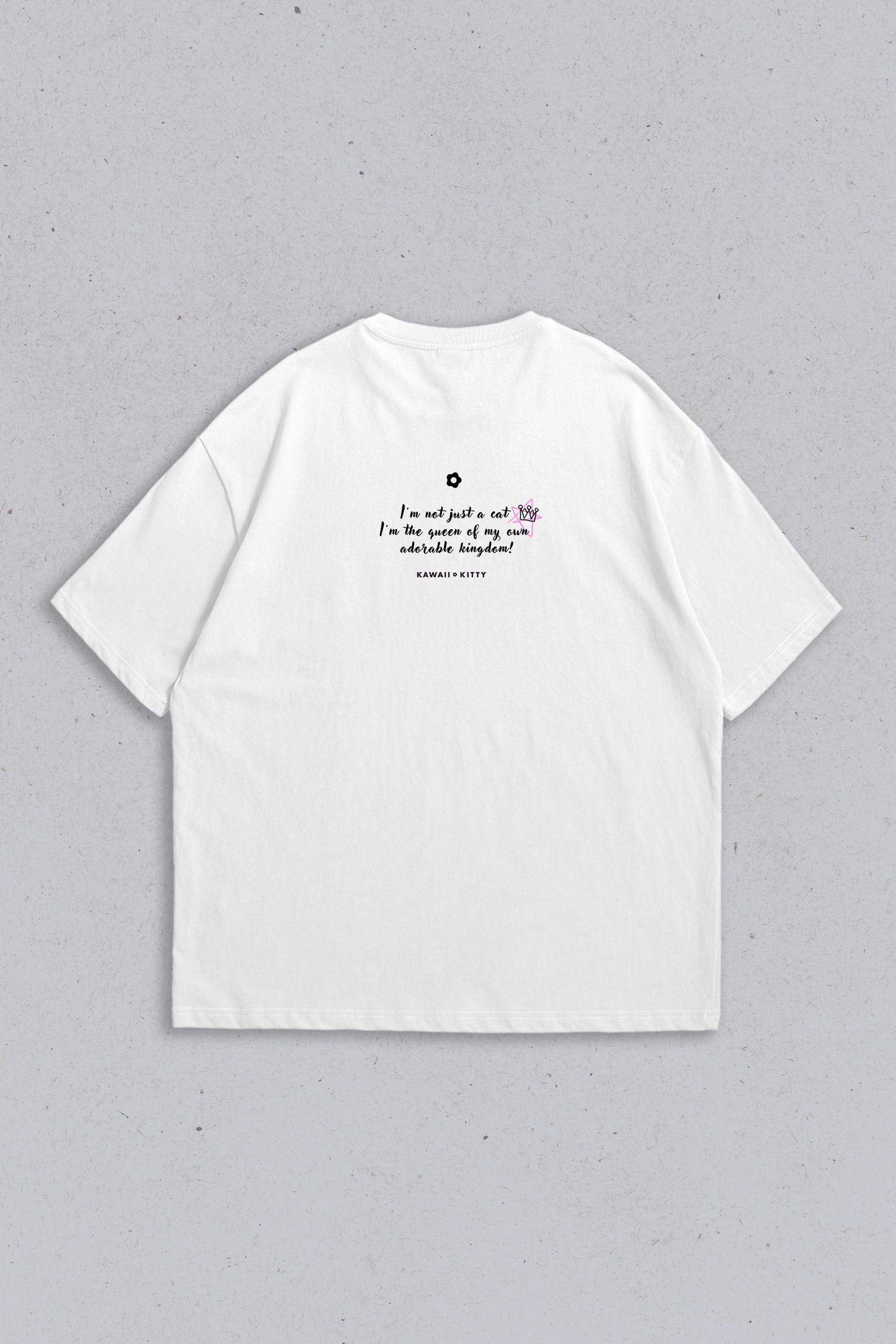 Oversized T-shirt I'm Queen White