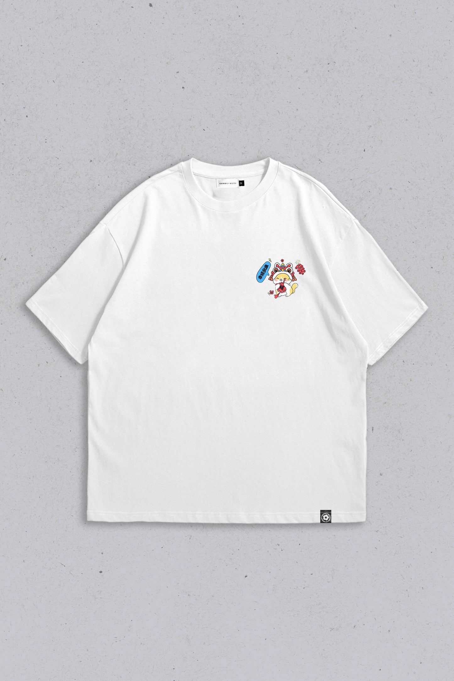 Oversized T-shirt xingfu ankang White