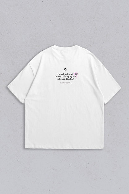 Oversized T-shirt I'm Queen White