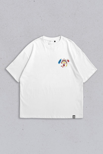 Oversized T-shirt xingfu ankang White