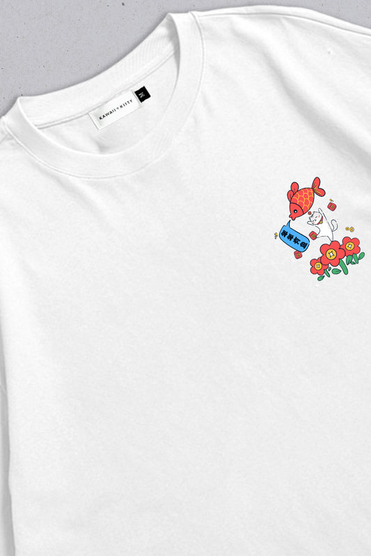 Oversized T-shirt niannia youyu White